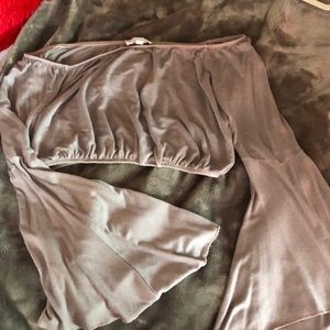 💜 lavender off the shoulder crop top! 💜